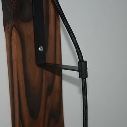 Lámpara de pared de estilo rústico americano retro creativa Lámpara de pared de polea de madera