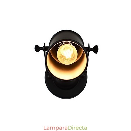 Lámpara de pared de acero pintado, estilo café americano negro, estilo retro, con sable de luz. Lámpara de pared de acero pintado, estilo café americano negro, estilo retro, con sable de luz.