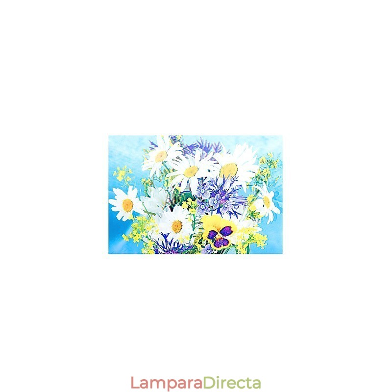 Pintura contemporánea moderna integrada para apliques de pared con luz ambiental.