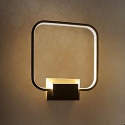 Lámpara de pared con función de pintura contemporánea moderna integrada para iluminación ambiental