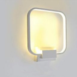 Lámpara de pared con función de pintura contemporánea moderna integrada para iluminación ambiental