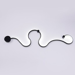 Apliques de pared modernos y contemporáneos de aluminio para dormitorio, escalera, sala de estar.