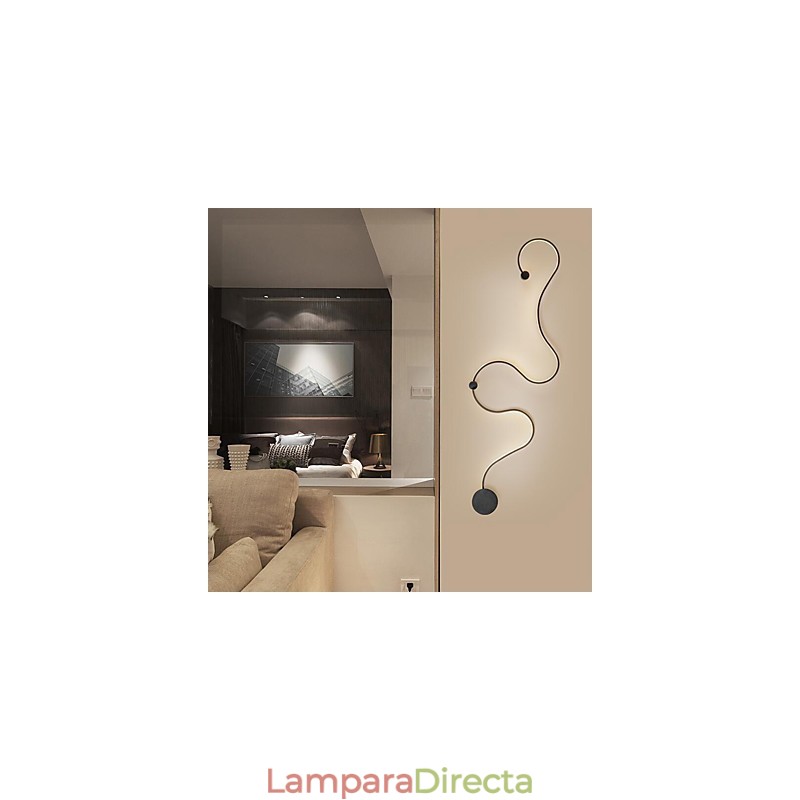 Apliques de pared modernos y contemporáneos de aluminio para dormitorio, escalera, sala de estar.
