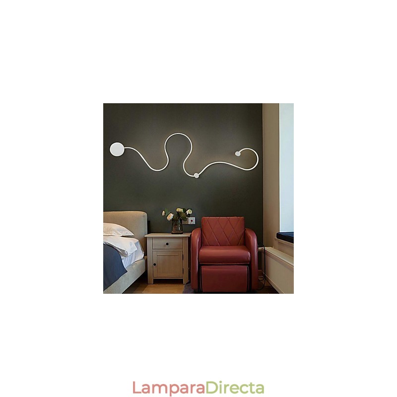 Apliques de pared modernos y contemporáneos de aluminio para dormitorio, escalera, sala de estar.