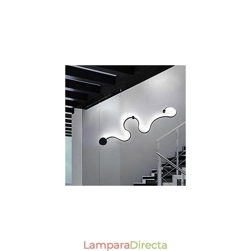 Apliques de pared modernos y contemporáneos de aluminio para dormitorio, escalera, sala de estar.