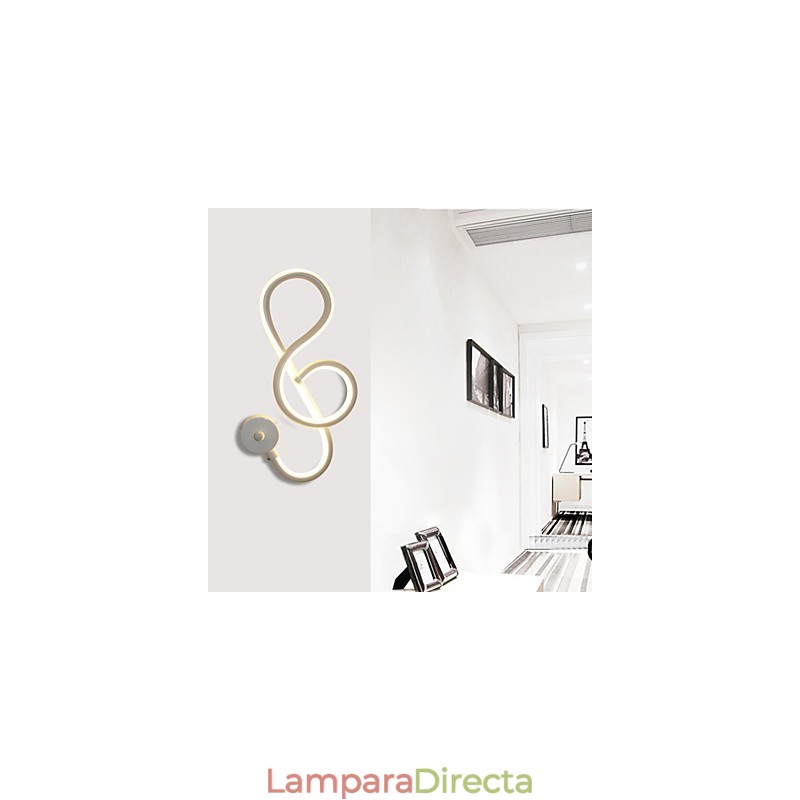 Lámpara de pared con barra de luz creativa moderna y sencilla para pasillo, lámpara empotrada para dormitorio, lámpara de noche, lámpara de aluminio