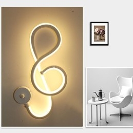 Lámpara de pared con barra de luz creativa moderna y sencilla para pasillo, lámpara empotrada para dormitorio, lámpara de noche, lámpara de aluminio