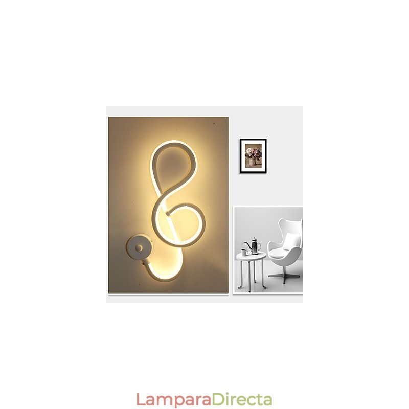 Lámpara de pared con barra de luz creativa moderna y sencilla para pasillo, lámpara empotrada para dormitorio, lámpara de noche, lámpara de aluminio