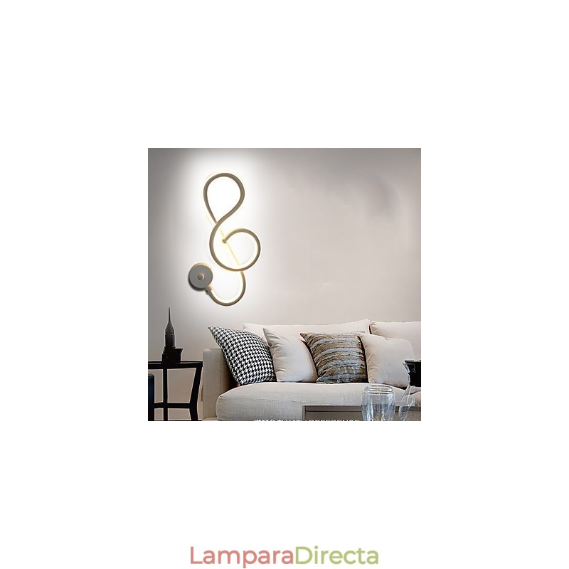 Lámpara de pared con barra de luz creativa moderna y sencilla para pasillo, lámpara empotrada para dormitorio, lámpara de noche, lámpara de aluminio