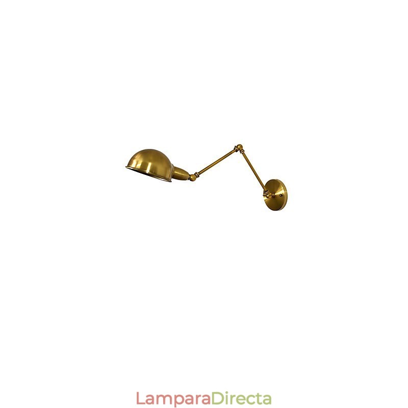 Lámpara de pared rústica tradicional clásica de latón antiguo para iluminación empotrada.