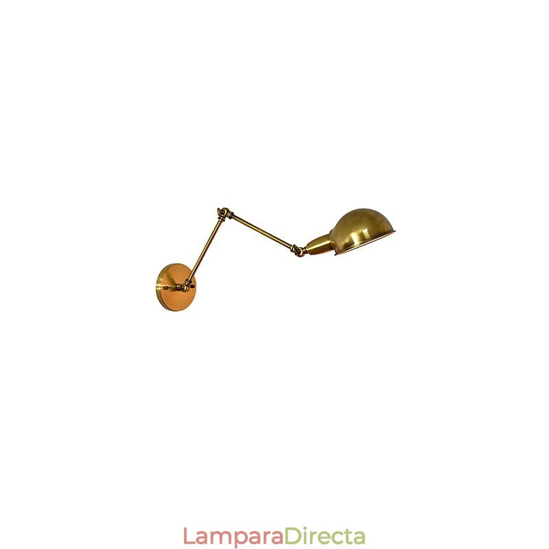 Lámpara de pared rústica tradicional clásica de latón antiguo para iluminación empotrada.