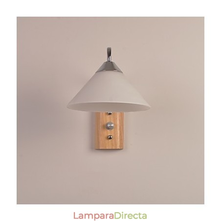 Lámpara de pared sencilla, lámpara de noche, lámpara de escritorio con pantalla de vidrio y madera maciza para dormitorio, tocador, sala de estar, habitación de bebé, dormitorio universitario, mesa de centro, librería Lámpara de pared sencilla, lámpara de noche, lámpara de escritorio con pantalla de vidrio y madera maciza para dormitorio, tocador, sala de estar, habitación de bebé, dormitorio universitario, mesa de centro, librería