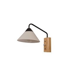 Lámpara de pared sencilla, lámpara de noche, lámpara de escritorio con pantalla de vidrio y madera maciza para dormitorio, tocador, sala de estar, habitación de bebé, dormitorio universitario, mesa de centro, librería