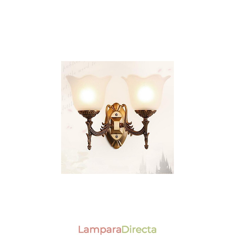 Lámparas de pared modernas y contemporáneas con acabado galvanizado para protección ocular, estilo europeo o americano.