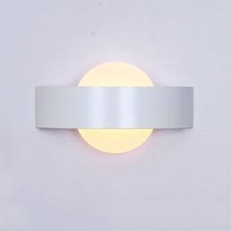 Pintura contemporánea moderna integrada para apliques de pared con luz ambiental.