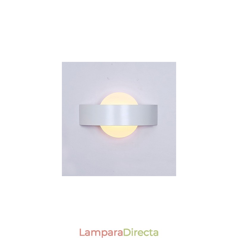 Pintura contemporánea moderna integrada para apliques de pared con luz ambiental.