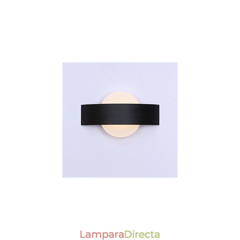 Pintura contemporánea moderna integrada para apliques de pared con luz ambiental.