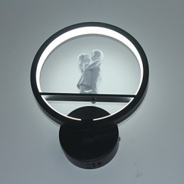 Lámpara de pared moderna minimalista para sala de estar, decorativa, de aluminio, para pasillo, balcón, dormitorio, lámpara de noche