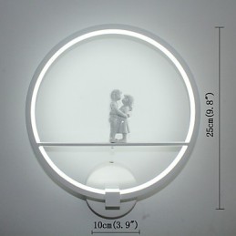 Lámpara de pared moderna minimalista para sala de estar, decorativa, de aluminio, para pasillo, balcón, dormitorio, lámpara de noche