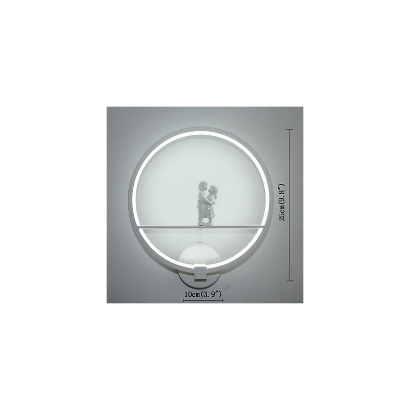 Lámpara de pared moderna minimalista para sala de estar, decorativa, de aluminio, para pasillo, balcón, dormitorio, lámpara de noche