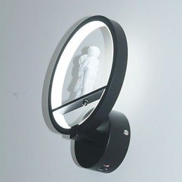 Lámpara de pared moderna minimalista para sala de estar, decorativa, de aluminio, para pasillo, balcón, dormitorio, lámpara de noche