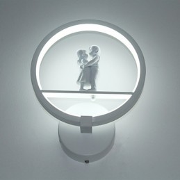 Lámpara de pared moderna minimalista para sala de estar, decorativa, de aluminio, para pasillo, balcón, dormitorio, lámpara de noche