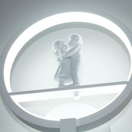 Lámpara de pared moderna minimalista para sala de estar, decorativa, de aluminio, para pasillo, balcón, dormitorio, lámpara de noche