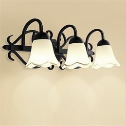 Lámpara de pared con luz ambiental de estilo retro campestre para proteger los ojos