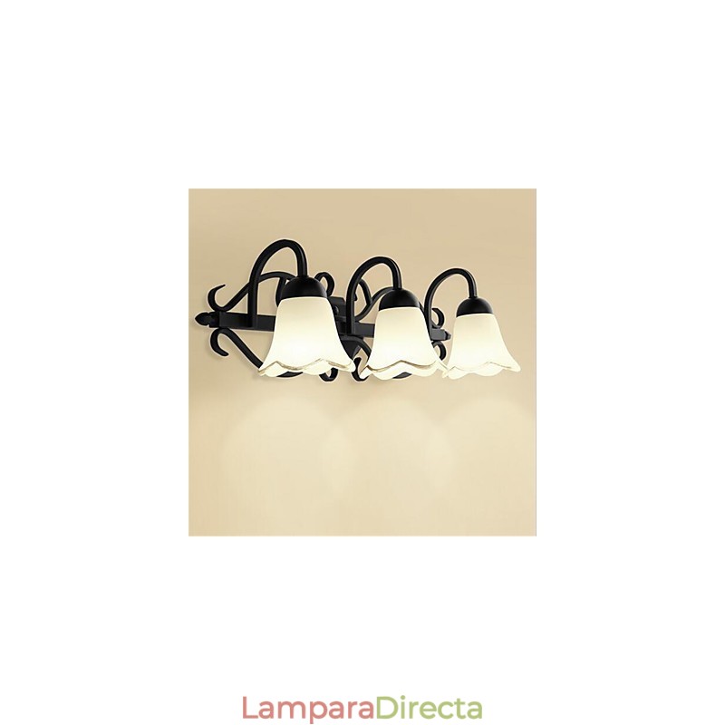 Lámpara de pared con luz ambiental de estilo retro campestre para proteger los ojos