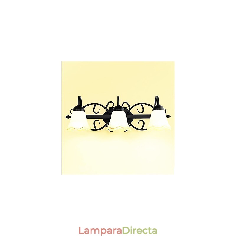 Lámpara de pared con luz ambiental de estilo retro campestre para proteger los ojos