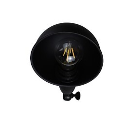 Lámpara de pared de acero pintado, estilo café americano negro, estilo retro, con sable de luz.