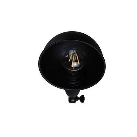 Lámpara de pared de acero pintado, estilo café americano negro, estilo retro, con sable de luz. Lámpara de pared de acero pintado, estilo café americano negro, estilo retro, con sable de luz.