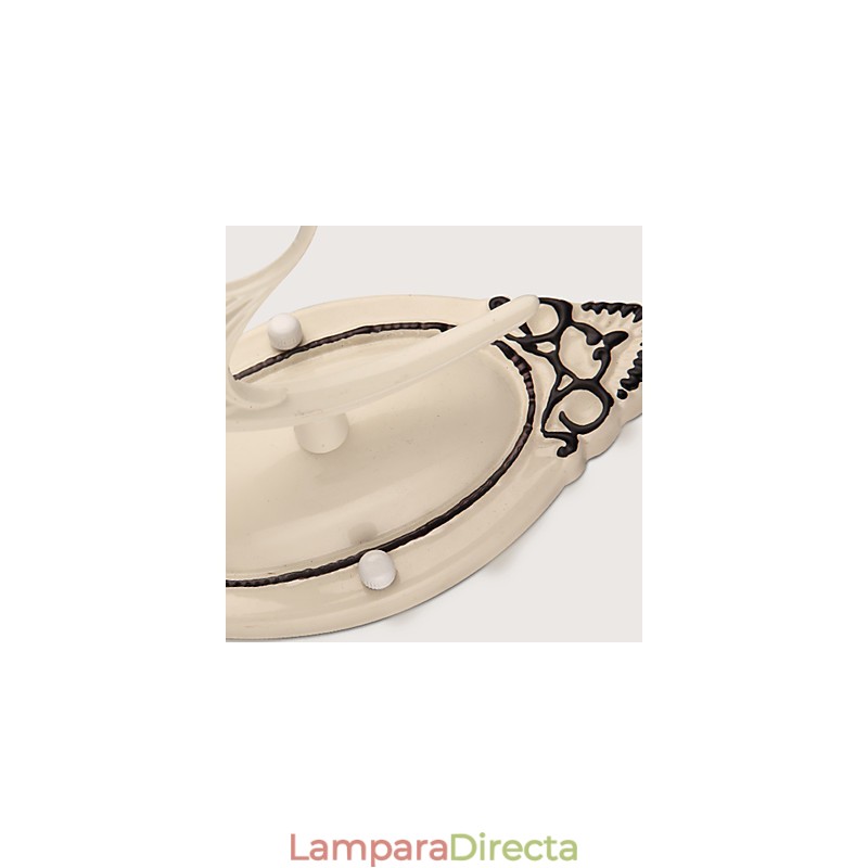 Apliques de pared con luz ambiental con pintura rústica tipo cabaña