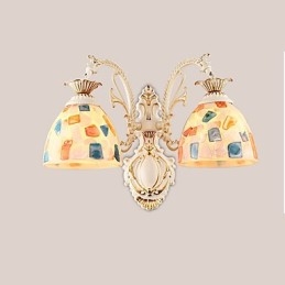 Apliques de pared con luz empotrada con pintura rústica tipo cabaña