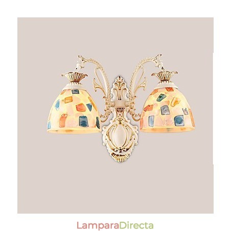 Apliques de pared con luz empotrada con pintura rústica tipo cabaña Apliques de pared con luz empotrada con pintura rústica tipo cabaña