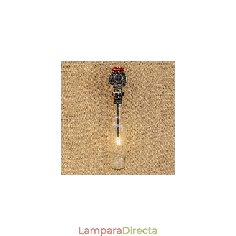 Lámpara de bronce antiguo estilo retro campestre para protección ocular de estilo mini, luz ambiental