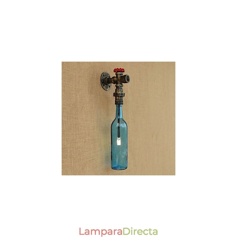 Lámpara de bronce antiguo estilo retro campestre para protección ocular de estilo mini, luz ambiental