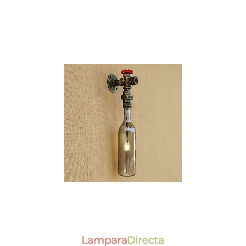 Lámpara de bronce antiguo estilo retro campestre para protección ocular de estilo mini, luz ambiental