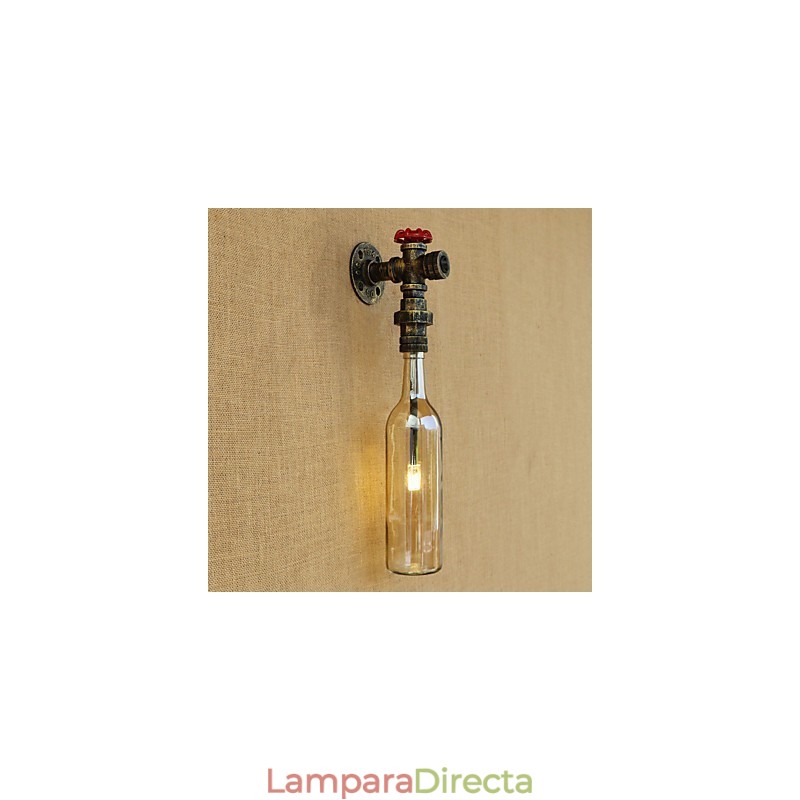 Lámpara de bronce antiguo estilo retro campestre para protección ocular de estilo mini, luz ambiental