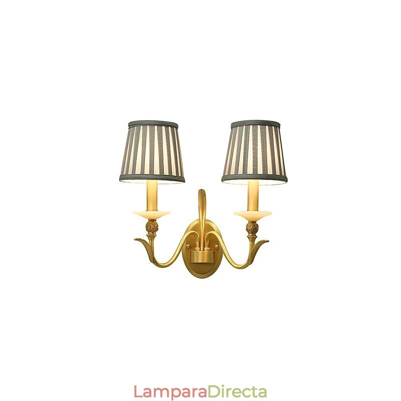 Aplique de pared de latón clásico, tradicional y de estilo campestre, ideal para iluminar desde arriba en estilo mini.