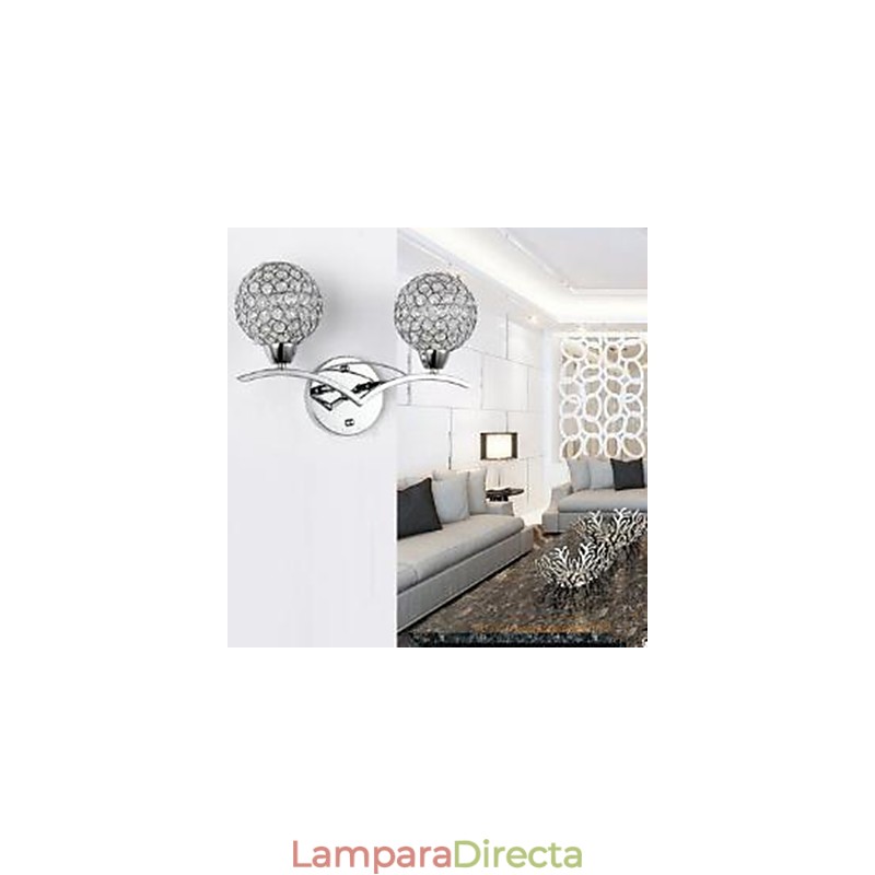 La simplicidad de la lámpara de cristal moderna: lámpara de noche creativa de moda para dormitorio, comedor, pasillo y luces