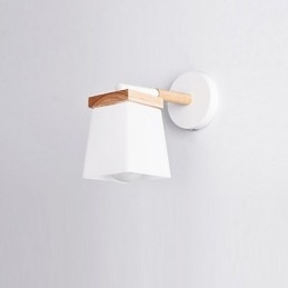 Lámpara de pared con pantalla de vidrio cuadrada para dormitorio, moderna, con luz ambiental, apliques de pared