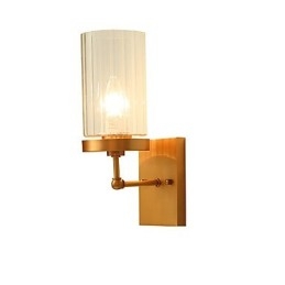 Aplique de pared de latón clásico tradicional de estilo campestre para iluminación ascendente de estilo mini.