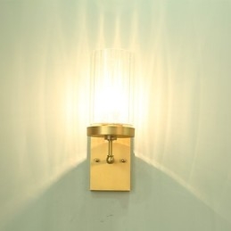 Aplique de pared de latón clásico tradicional de estilo campestre para iluminación ascendente de estilo mini.