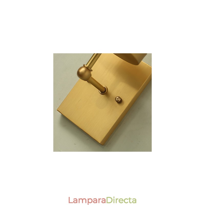 Aplique de pared de latón clásico tradicional de estilo campestre para iluminación ascendente de estilo mini.