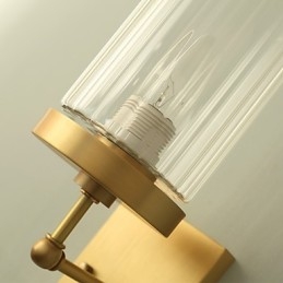 Aplique de pared de latón clásico tradicional de estilo campestre para iluminación ascendente de estilo mini.