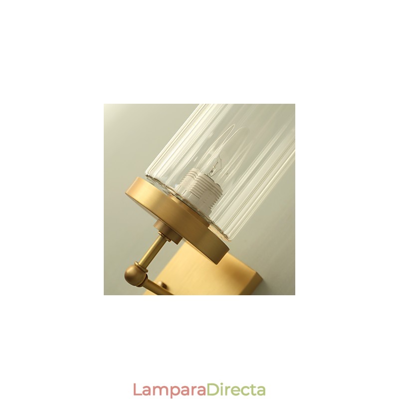 Aplique de pared de latón clásico tradicional de estilo campestre para iluminación ascendente de estilo mini.