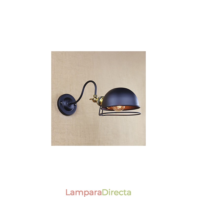 Apliques de pared con luz descendente de estilo mini con protección ocular, con pintura retro de estilo campestre simple.