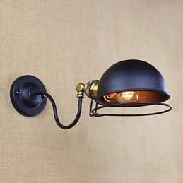 Apliques de pared con luz descendente de estilo mini con protección ocular, con pintura retro de estilo campestre simple.