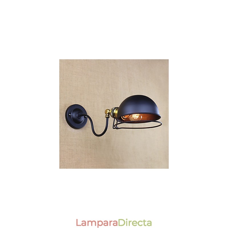 Apliques de pared con luz descendente de estilo mini con protección ocular, con pintura retro de estilo campestre simple.